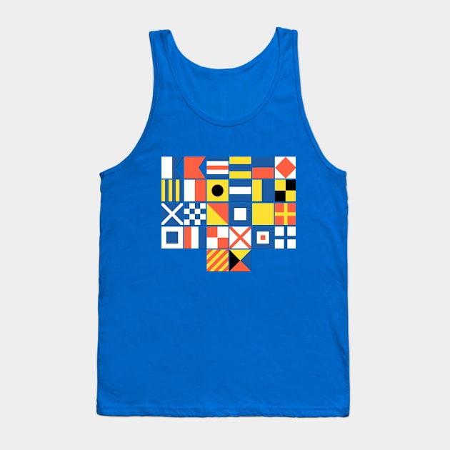 Nautical Flags Tank Top by CafePretzel